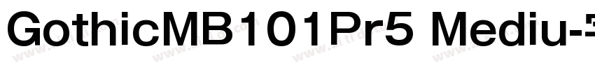 GothicMB101Pr5 Mediu字体转换